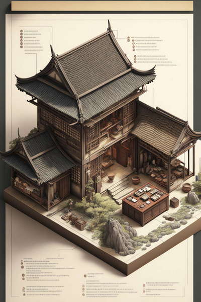 图片[2]-全球设计案例智能库_OJBKAI.COM中式古建筑效果图Midjourney灵感图库-_设计智库－全球设计案例智能库_OJBKAI.COM-全球设计案例智能库_OJBKAI.COM设计智库