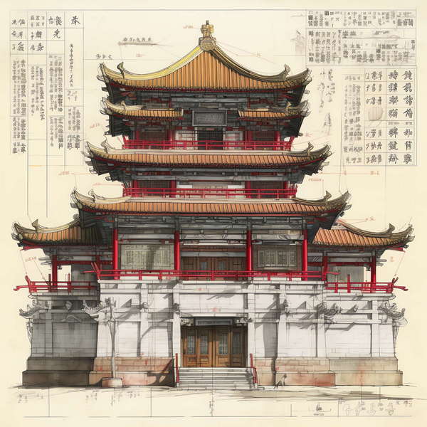 图片[14]-全球设计案例智能库_OJBKAI.COM中国古建草图Midjourney灵感图库-_设计智库－全球设计案例智能库_OJBKAI.COM-全球设计案例智能库_OJBKAI.COM设计智库