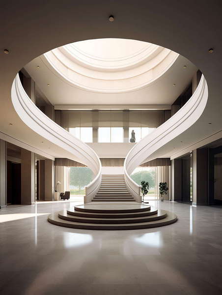 图片[3]-全球设计案例智能库_OJBKAI.COM酒店现代极简风格楼梯Midjourney灵感图库-_设计智库－全球设计案例智能库_OJBKAI.COM-全球设计案例智能库_OJBKAI.COM设计智库