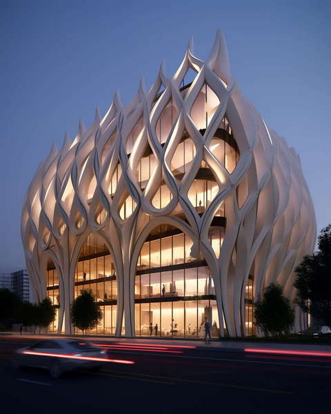 图片[2]-全球设计案例智能库_OJBKAI.COM艺术感商业中心建筑外观Midjourney灵感图库-_设计智库－全球设计案例智能库_OJBKAI.COM-全球设计案例智能库_OJBKAI.COM设计智库