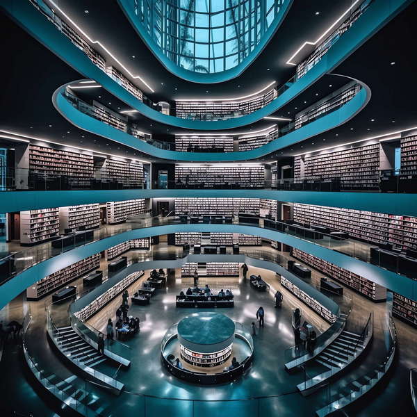 原木艺术风图书馆书店_Midjourney灵感图库-_设计智库－全球设计案例智能库_OJBKAI.COM-全球设计案例智能库_OJBKAI.COM设计智库